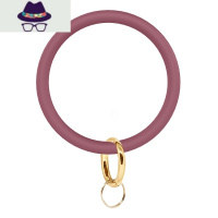 NAYA简约硅胶手环钥匙圈纯色柔软亲肤无异味防丢钥匙扣钥匙链女 FISH BASKET