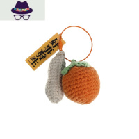 馨帮帮杂货铺 创意手工编织花生柿子钥匙扣汽车钥匙圈环书包挂件 FISH BASKET