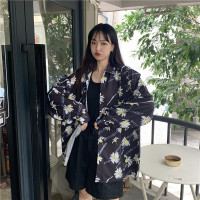 唯逸衣品2020秋季新品小雏菊印花长袖衬衫女韩版学生潮流宽松衬衣慵懒风外穿