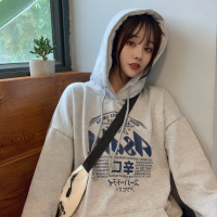 唯逸衣品2020秋款宽松韩版ins连帽卫衣女原宿复古风学生上衣潮