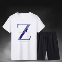 夏季男士短袖T恤休闲运动套装两件套
