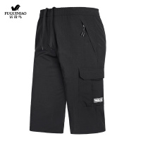 富贵鸟 七分裤男士夏季薄款运动休闲宽松马裤潮流百搭大码七分短裤男