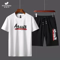 富贵鸟 2020新款短袖短裤运动服套装夏季圆领休闲两件装男