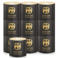 植护亲肤有芯卷纸 家庭装厕所4层厕纸 原生浆 包装婴儿可用卫生纸 黑色装有芯卷纸*10卷