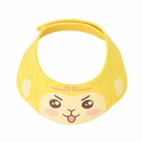 植护 宝宝洗头帽可调节带护耳洗发帽儿童浴帽婴儿洗澡帽防水帽 粉色猴子图案可调节洗头帽