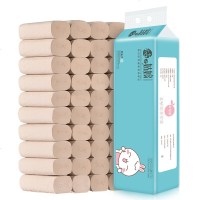 桔子姑娘 无芯卷纸 家用本色卫生纸巾批发厕所手纸无芯卷筒纸4层加厚实惠装 4层*16卷(试用装)