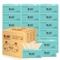 桔子姑娘 本色抽纸 面巾纸巾餐巾纸卫生纸 批发家用实惠家庭装 30包/箱(小规格实惠装)