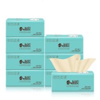 桔子姑娘 本色抽纸 面巾纸巾餐巾纸卫生纸 批发家用实惠家庭装 8包/提(小规格试用装)