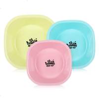 植护 婴儿脸盆宝宝洗脸盆儿童PP盆加厚新生婴儿卡通小脸盆 大号1个(颜色随机)