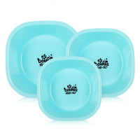 植护 婴儿脸盆宝宝洗脸盆儿童PP盆加厚新生婴儿卡通小脸盆 粉色组合3个(大中小)