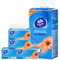 维达V2223抽纸一提四包三层120抽抽取式面巾纸餐巾纸