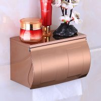 卫生间纸巾盒抽纸盒免打孔不锈钢厕所卫生纸浴室用品卷纸厕纸盒子