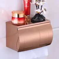 卫生间纸巾盒抽纸盒免打孔不锈钢厕所卫生纸浴室用品卷纸厕纸盒子