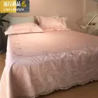 蕾丝纯色冰丝席凉席三件套可水洗机洗折叠夏季空调软席子粉色 三维工匠凉席/凉枕