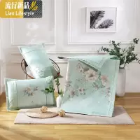 冰丝凉席1.8m印花冰丝席三件套夏季提花席子可水洗折叠1.5米 三维工匠凉席/凉枕