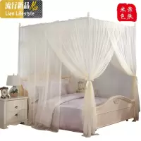 三开复古蚊帐中式宫廷风+1.5m落地欧式公主风网红款1.8m床家用 三维工匠