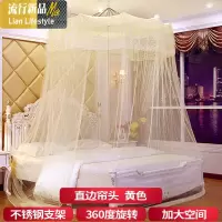 公主蚊帐家用圆顶吊帐欧式宫廷1.8m床双人加密加厚新款网红1.51.2 三维工匠
