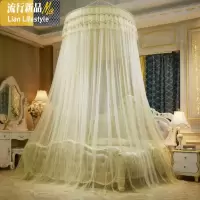 圆顶吊顶蚊帐落地1.2m床双人家用床公主风免安装1.5米吸顶文帐子 三维工匠