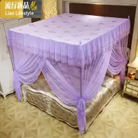 蚊帐防尘顶防灰布新款加厚加密单双人床家用1.2米1.5m1.8 三维工匠