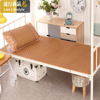 学生宿舍单人床0.9m冰丝藤席夏季凉席上下铺可折叠席子1m加厚1.2 三维工匠