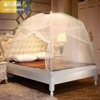 蒙古包蚊帐1.5m床加厚加密1.8米双人家用拉链有底1.2单人学生宿舍 三维工匠