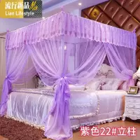 防蚊家用蚊帐三开1.5米1.8x2.0账子1.8m床双床蚊帐2米2.2床 三维工匠