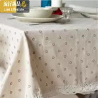 小碎花桌布美式复古学习桌布垫学生书桌ins学生少女心可爱田园风 三维工匠