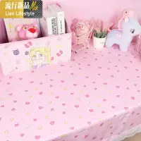 化妆台ins风少女心书桌宿舍桌布桌垫粉色布艺书桌布可爱学生网红 三维工匠