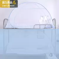 学校蚊帐蒙古包拉链款1米80*170中学生蚊账免安装高低床0.9m 1.9 三维工匠