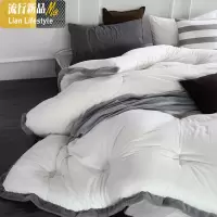 超柔春秋被秋冬季加厚被子北欧简约复古秋冬季单双人被芯 三维工匠