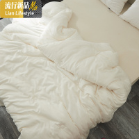 高品质秋冬保暖被子棉被大豆纤维被芯春秋被加厚单双人保暖被褥 三维工匠
