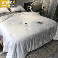 大豆纤维加厚冬被60木本提花夏被 柔软保暖单人双人春秋被薄被子 三维工匠