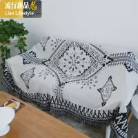 现代简约沙发布文艺个性沙发巾夏季休闲沙发毯北欧地毯拍摄背景 三维工匠坐垫