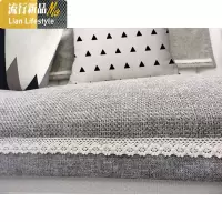 四季沙发垫亚麻沙发垫防滑皮沙发贵妃全包定做灰色沙发巾套罩 三维工匠坐垫