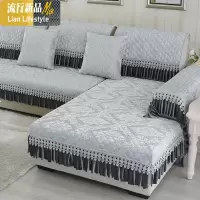 沙发垫防滑坐垫四季通用布艺垫子 现代简约欧式沙发巾罩套椅 三维工匠