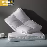 五星级酒店棉枕头超柔软羽丝绒枕芯低枕 立体可水人纤维枕 三维工匠
