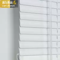 免打孔加厚铝合金百叶窗帘全遮光卷帘升降可定制办公室厨房卫生间 三维工匠