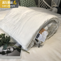 春夏被芯棉双人床上用品60支贡缎提花被子无气味大豆薄棉被春秋 三维工匠