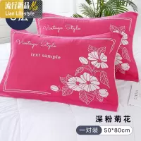 棉枕巾一对装加大加厚简约北欧棉纱布欧式情侣四季学生枕头巾 三维工匠