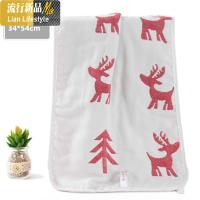 六层棉纱布加厚 吸汗柔软舒适棉大童巾幼儿园 三维工匠枕巾