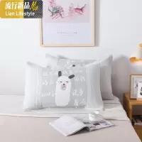 一对棉防滑枕巾成人魔术枕套防滑枕头巾棉纽扣加大半包枕巾 三维工匠