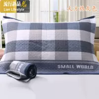 棉枕巾四季透气学生加厚单人加大加长枕巾一对情侣婚庆压花 三维工匠