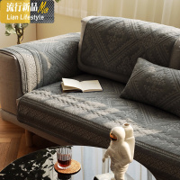 浮 北欧简约防滑沙发垫四季通用 现代沙发坐垫套罩盖巾 可定做 三维工匠