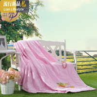 空调被子双人四季春秋纤维被单人可水洗薄被芯 三维工匠