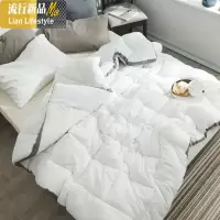 简约风纯色被芯 被子机洗水洗春秋被冬被被褥宿舍双人2/2.2米床品 三维工匠