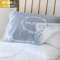 一对装六层纱布枕巾棉枕头巾单人棉枕头巾情侣成人枕布 三维工匠