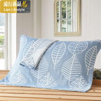 棉水洗三层纱布枕巾柔软舒适情侣枕头盖巾一对装两条成人枕巾 三维工匠