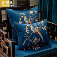 新中式红木沙发坐垫实木椅垫中国风喜庆家具座垫罗汉床垫子防滑套 三维工匠