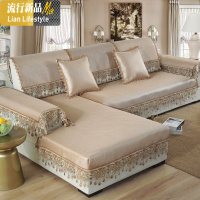 沙发垫夏季凉席冰丝坐垫防滑四季通用布艺欧式真皮竹藤套罩夏天款 三维工匠