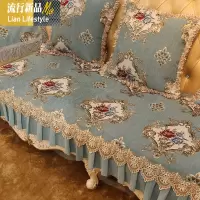 沙发垫欧式防滑套罩美式客厅真皮123组合贵妃四季通用 三维工匠坐垫